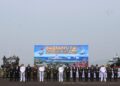 Perkokoh Sinergitas Untuk Memperkuat Komitmen Prajurit, Dandim 1310/Bitung Hadiri Upacara HUT ke-81 TNI di Lanudal Manado