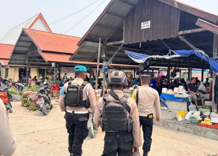Patroli Rutin Polres Jayawijaya, Bersama Jaga Wamena Tetap Aman dan Kondusif