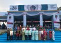 Perkuat Sinergi Menuju Bitung Maju Sejahtera, Dandim 1310/Bitung Bersama Ketua Persit KCK Cab LXII, Hadiri Upacara Peringatan HUT ke-36 Kota Bitung