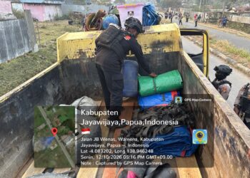 Patroli Samapta Polres Jayawijaya, Amankan Belasan Sajam dan Miras serta Temukan Dugaan Ganja di Wamena
