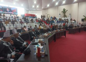 Dukung Kelancaran Pembangunan dan Perkuat Sinergi TNI, Polri, Pemda dan Elemen Masyarakat, Dandim 1310/Bitung Hadiri Rapat Paripurna DPRD Peringati HUT ke-36 Kota Bitung