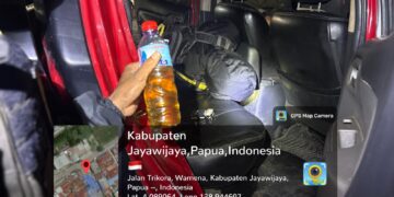 Patroli Malam Sat Samapta Polres Jayawijaya Amankan Miras dan Alat Tajam di Wamena