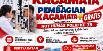 Jelang HUT Humas Polri Ke-75, Bidhumas Polda Papua Barat Gelar Bakti Kesehatan Donor Darah dan Pemeriksaan Mata Gratis