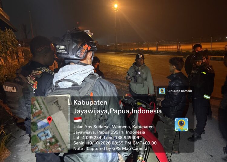 Patroli Malam di Wamena, Sat Samapta Polres Jayawijaya Amankan Ganja dan Alat Tajam