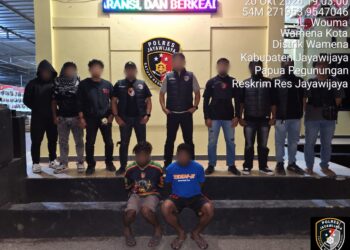 Sat Reskrim Polres Jayawijaya Amankan Dua Terduga Pelaku Pencurian Belasan Sak Semen di STKIP Kristen Wamena