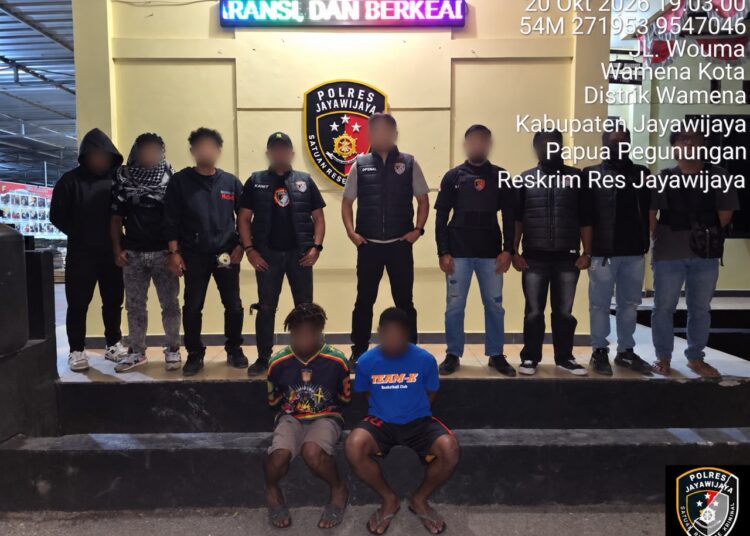 Sat Reskrim Polres Jayawijaya Amankan Dua Terduga Pelaku Pencurian Belasan Sak Semen di STKIP Kristen Wamena