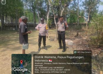 Polisi Peduli Pangan, Kabag SDM Polres Jayawijaya Sambangi Kelompok Tani di Desa Parema