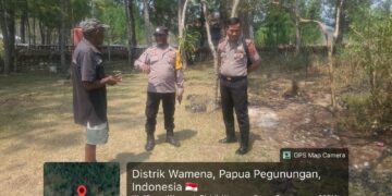Polisi Peduli Pangan, Kabag SDM Polres Jayawijaya Sambangi Kelompok Tani di Desa Parema