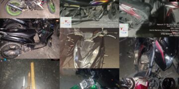 Patroli Malam Sat Reskrim Polres Jayawijaya Temukan Sejumlah Sepeda Motor dan Senjata Tajam di Wamena