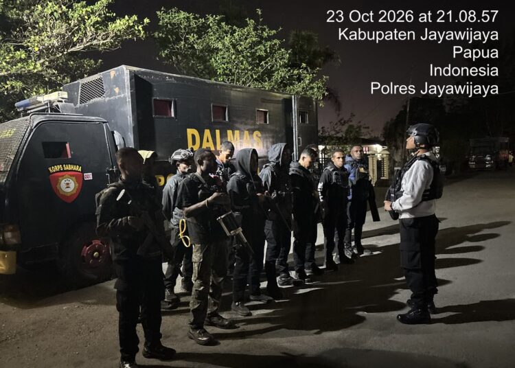Patroli Malam Sat Samapta Polres Jayawijaya, Amankan Miras dan Sajam di Wamena