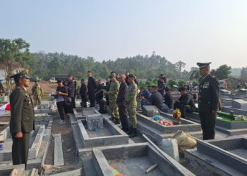 Penuh Khidmat, Kodim 1310/Bitung Gelar Upacara Pemakaman Secara Militer kepada Alm. Serda Purn. Bemmy Agest Tetengean, Sebagai Wujud Penghargaan Atas Pengabdian
