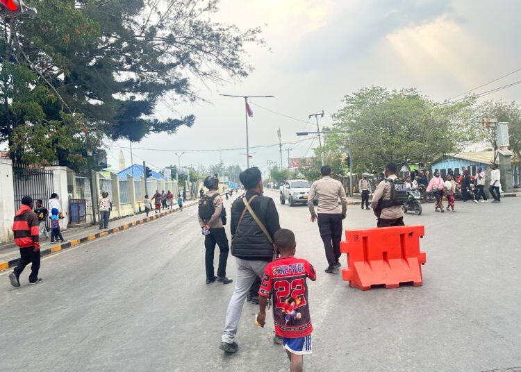 Patroli Polsek Wamena Kota, Bersama Jaga Keamanan dan Kelancaran Aktivitas Masyarakat