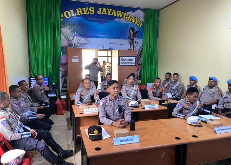 Polres Jayawijaya Gelar Lat Pra Ops Keselamatan Cartenz 2026, Matangkan Kesiapan Personel